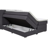 CARRYHOME POSTELJA BOXSPRING 160 cm x 200 cm , tekstil temno siva | Shoptok.si