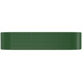  Povišena vrtna gredica od pocinčanog čelika 322x100x68 cm zelena | shoptok.hr