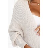 numoco basic 625-1 Cardigan - sweater cape with pockets - beige | Shoptok.si