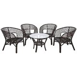  Garnitura namještaja Havana smeđa / Cappuccino 4+1 | shoptok.hr