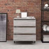  Komoda siva sonoma 60x35x69 cm konstruiran les, (20654184) | Shoptok.si
