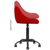  Jedilni stol vinsko rdeč žamet, (20940264) | Shoptok.si