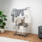  Zložljivo pokončno stojalo za perilo s kolesi Dolver InnovaGoods 24 Obešalnih palic Cene