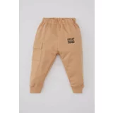 Defacto Baby Boy Printed Cargo Pocket Sweatpants