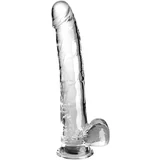 Pipedream King Cock Clear Cock with Balls 11" Transparent