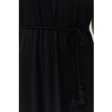 Trendyol Black Maxi Knitted Tie Beach Dress | shoptok.hr