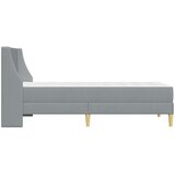  Okvir kreveta s madracem Svijetlo siva 100 x 200 cm Poliester | shoptok.hr