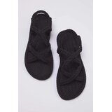 Trendyol Shoes Ženske sandale TAKSS25SD00056, Crne Cene