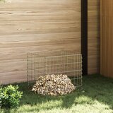 vidaXL Srebrna Metal 50 x 50 x 50 cm Čvrsta Metalna vrtna barijera | shoptok.hr