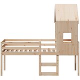  Visoki krevet s krovom 90 x 200 cm od masivne borovine | shoptok.hr