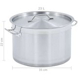  Lonac 24 L 36 x 24 cm od nehrđajućeg čelika | shoptok.hr