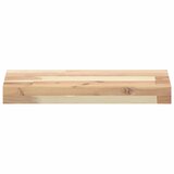 Plutajuće police 4 kom 60x20x4 cm Neobrađeno puno drvo akacije | Shoptok.si