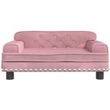 Krevet za pse ružičasti 70 x 45 x 30 cm baršunasti | shoptok.hr