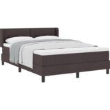  Postelja boxspring z vzmetnico Temno rjava 140 x 190 cm, (5000127142) | Shoptok.si