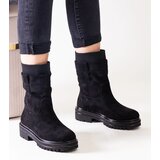 Gemre Ralia Black Slip-On Sock Boots | ePonuda.com