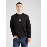 Armani Exchange Majica 'FELPA' črna / bela | Shoptok.si