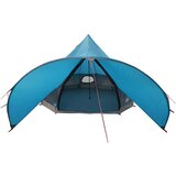  Teepee šator s krovom Plava i siva 600 x 600 x 347 cm | shoptok.hr