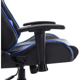 vidaXL Gaming stol črno in modro umetno usnje | Shoptok.si