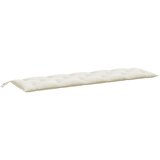  Jastuci za vrtnu klupu 2 kom prošarano krem 180x50x7 cm tkanina | shoptok.hr