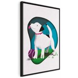  Slika - Dog and Ball (1 Part) Vertical 60x90 U crnom drvenom okviru | shoptok.hr