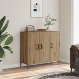  Komoda boja hrasta artisana 90 x 34 x 80 cm konstruirano drvo | shoptok.hr