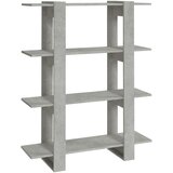 Maison Chic Knjižna omara - Knjižni regal betonsko siva 100x30x123,5 cm, (21723266) Cene