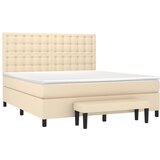  s oprugama i madracem krem 160x200 cm od tkanine | shoptok.hr