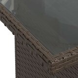  11-dijelni set vrtnih sofa od poliratana s jastucima smeđi | shoptok.hr