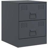 Maison Chic Nočna omarica - Nočna miza antracit 34,5x39x44 cm jeklo, (21688230) Cene