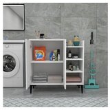 Hanah home Leskar multifunkcionalna komoda s ladicama, 90 x 90,6 x 29,6 cm, bijela | Eponuda.ba
