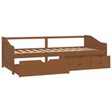 vidaXL Trosjed / dnevni ležaj s ladicama boja meda 90x200 cm borovina | shoptok.hr