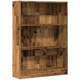 Maison Chic Knjižna omara - Knjižni regal starinski les 80x24x109 cm inženirski les, (21726364) Cene