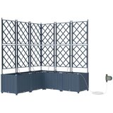  Vrtna saksija Siva 40 x 40 x 125,5 cm PP | shoptok.hr