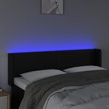  LED uzglavlje crno 147x16x78/88 cm od umjetne kože | shoptok.hr