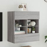 vidaXL Stenska TV omarica z LED lučkami siva sonoma 58,5x30x60,5 cm Cene