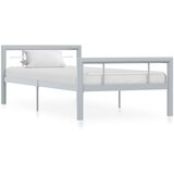  Okvir za krevet sivo-bijeli metalni 90 x 200 cm | shoptok.hr
