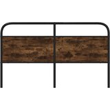 vidaXL Uzglavlje dimljena boja hrasta 160 cm čelik i konstruirano drvo | shoptok.hr