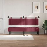  Držeće uzglavlje Zidne Vinska crvena 170 x 55 x 5 cm tkanina - boja crnog vina 160 cm bez LED svjetla | shoptok.hr