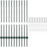  Ugrađeni stup za ogradu 11 pcs Zelena 140 cm | shoptok.hr