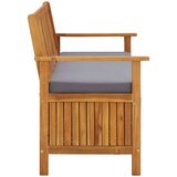  Klupa za pohranu 120 cm od masivnog bagremovog drva | shoptok.hr