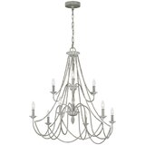 Elstead Lighting Maryville Lestenec Feiss z 9 lučmi, pran v sivi barvi, (22099662) | Shoptok.si