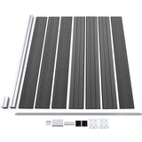  Ograjni panel WPC 175x146 cm črn | Shoptok.si