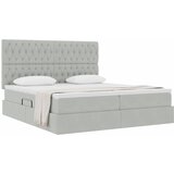  Krevet s od storage Svijetlo siva 200 x 200 cm Baršun Svjetlosiva | Shoptok.si