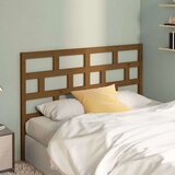  Posteljno vzglavje medeno rjavo 141x4x100 cm trdna borovina, (20645859) | Shoptok.si