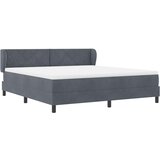  Krevet s opruga kutije Tamno siva 180 x 200 cm Baršun | shoptok.hr