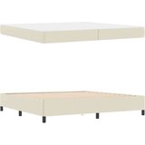  Okvir kreveta s madracem Krema 200 x 200 cm Umjetna koža | shoptok.hr