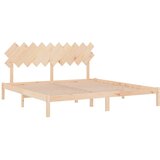  Okvir kreveta bez madraca 200 x 200 cm od masivne borovine | shoptok.hr