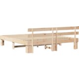  Krevetni okvir s uzglavljem 200x200 cm Masivna borovina | shoptok.hr