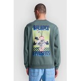 Rvca AF Twin Tulips Crew Pulover sage leaf | Shoptok.si