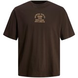 Jack & Jones Majica 'LUCARL' temno bež / čokolada | Shoptok.si